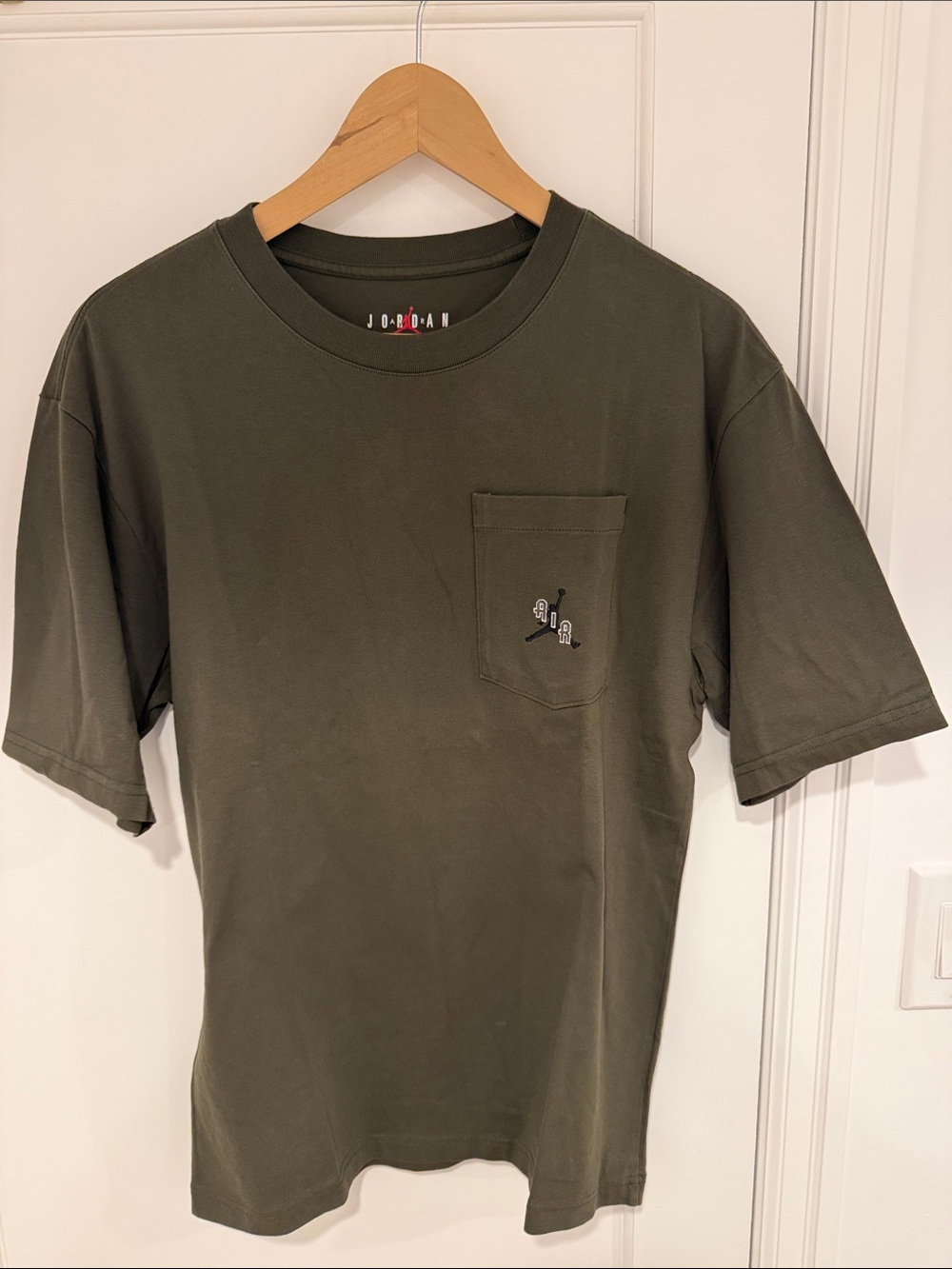 Jordan Olive Green Short-Sleeve Pocket Tee